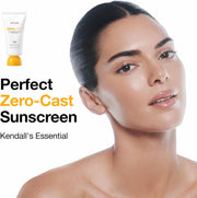 Zero-Cast Moisturizing Finish Sunscreen,SPF 50, Glow Natural Sunscreen,No White cast, Hyaluronic Acid, Niacinamide sun block for face,Oil-Free, Oxybenzone free, Travel Essential (50ml/1.69fl.oz)
