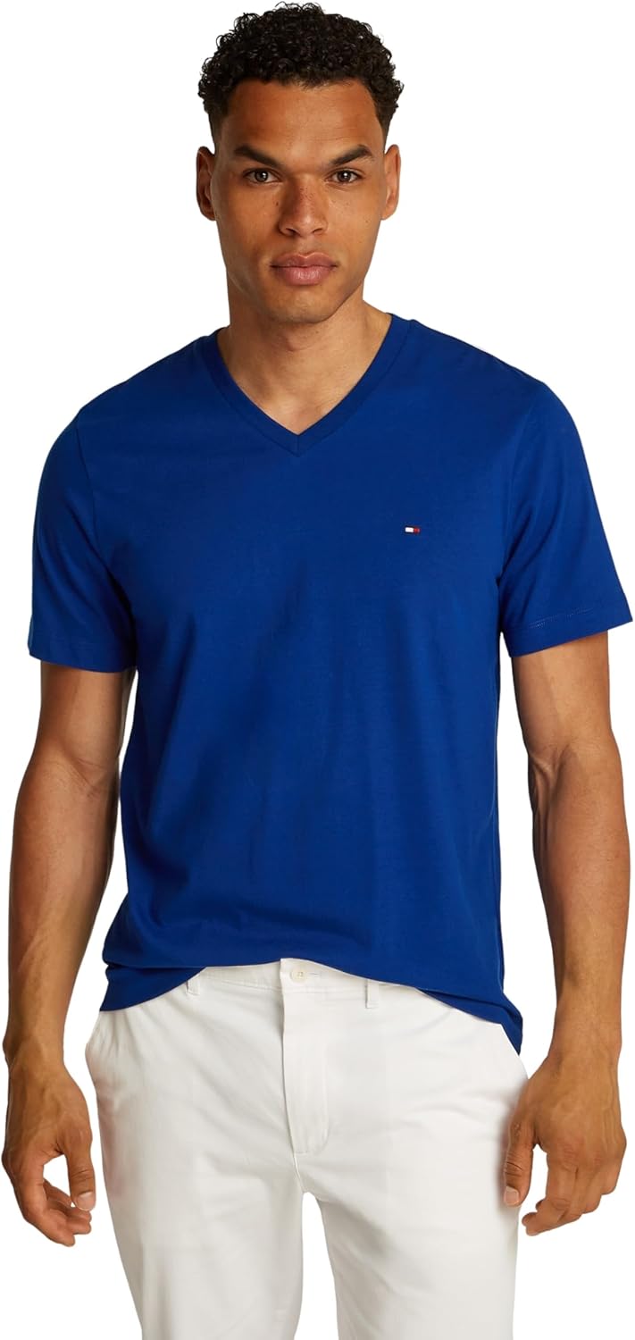 Tommy Hilfiger Mens Core Tommy Flag Logo Tee T-Shirt