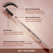Vega Mascara Cosmetic Brush, Mascara Makeup Brush, Eyelash Applicator Brush, Wands Applicator Eyebrow Brush, (MBN-10)