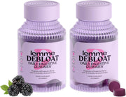 Debloat - Digestive & Gut Health Gummies with 2 Clinically Studied Probiotics & Prebiotic, 3 Billion CFUs - Vegan, Gluten Free, Non GMO, BlackBerry Flavor (60 Count) - 60 Count (Pack of 2)