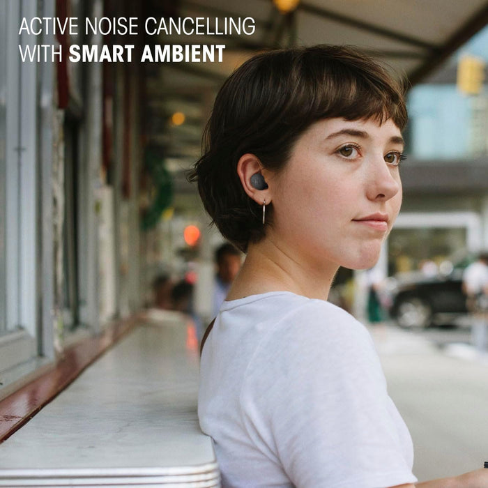 JBL Vibe Buds 2 - True Wireless Noise Cancelling Earbuds Pure Bass Sound & Smart Ambient Technology, 4mics for Crisp, Clear Calls, up to 40Hrs of Playback, IP54 Dust & Water Resistant (White)