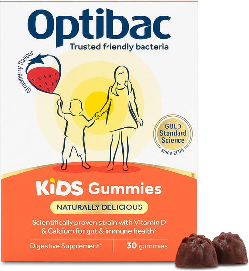 Kids Gummies - Kids Probiotic with Vitamin D & Calcium for Immune System Support & Gut Health and 2 Billion Bacterial Cultures - 30 Vegan Gummies