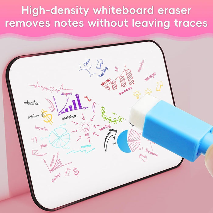 KASTWAVE Coloured Whiteboard Markers, 16 Erasable Dry Wipe Pens for Glass, Kids and Adults (11.3 X 1 Cm)
