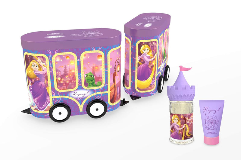 Disney Princess Rapunzel Train Collection Wagon Gift Set For Girls, Eau De Toilette, 50 ml And Shower Gel, 75 ml