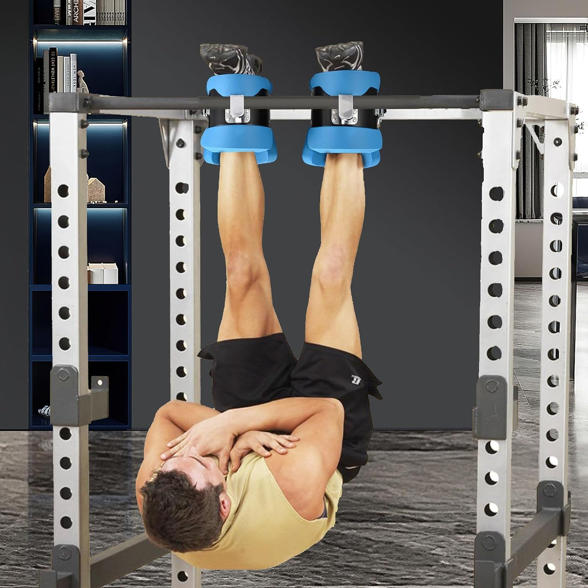 NALACAL Anti Gravity Boots Inversion Hang Up Boots Inversion Boots Gravity Compression Relief Exercise Recovery Compression Relief and Fitness with 2 Gravity Hook (Blue) – image 2