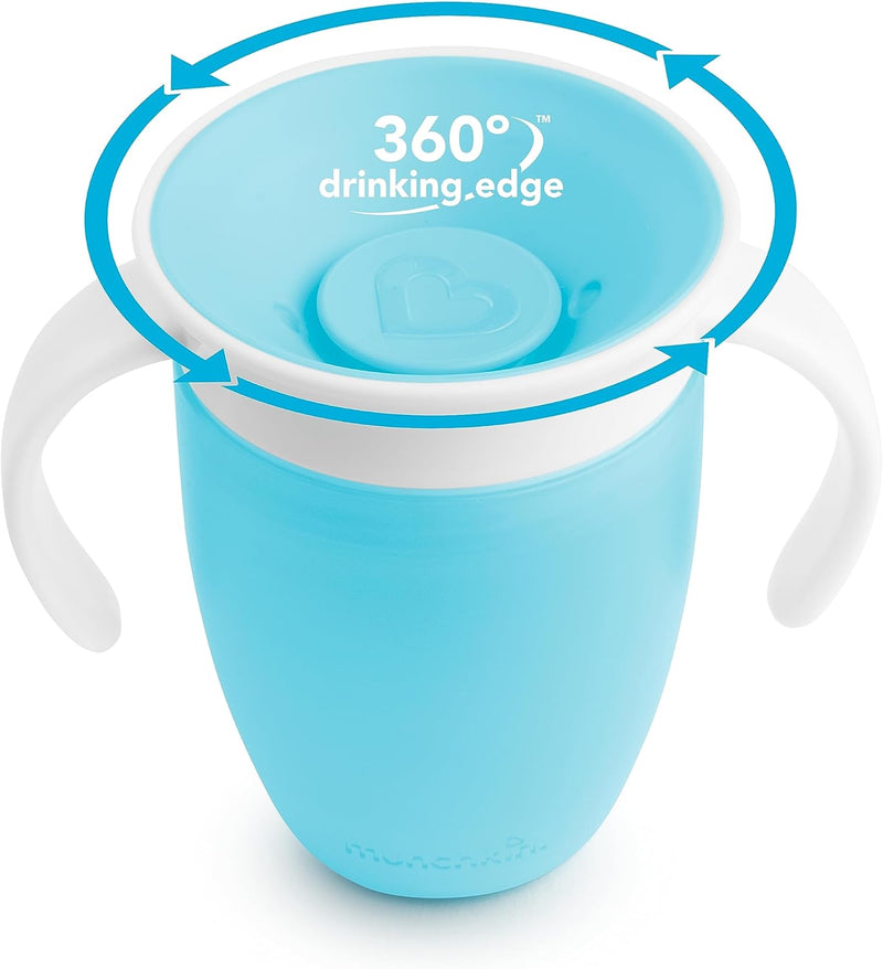 Munchkin 7oz Miracle® 360° Trainer Cup - 2pk (Blue/Green)