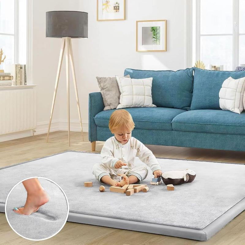 SBHJBY Baby Play Mat for Floor, Thick Memory Foam Tummy Time Mat, Large Non Slip Crawling Mat for Toddlers, Infants, Kids,Yoga Mat, Tatami Mat for Living Room