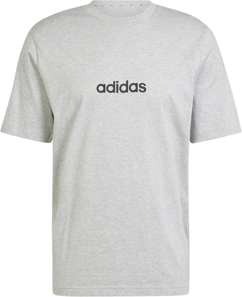 Men Essentials Linear Single Jersey Tee - Grey