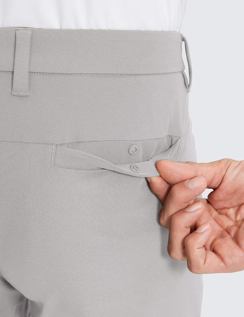 CRZ YOGA Men's All Day Comfy Golf Pants - 28"/30"/32"/34" Quick Dry Lightweight Work Casual Trousers with Pockets