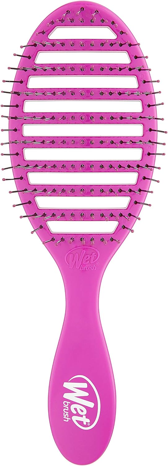Wet Brush Speed Dry Hair Brush - Color Wash, Watermark - Vented Design and Ultra Soft HeatFlex Bristles Are Blow Dry Safe With Ergonomic Handle Manages Tangle and Uncontrollable Hair - Pain-Free