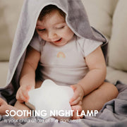 Bblüv - Stär Portable Night Light Kids & Baby Sound Machine 2 in 1 15 Songs Calming White Noise Machine Heartbeat or Waves Sound Auto Shut-Off Timer Adjustable Volume Ideal for Nursery