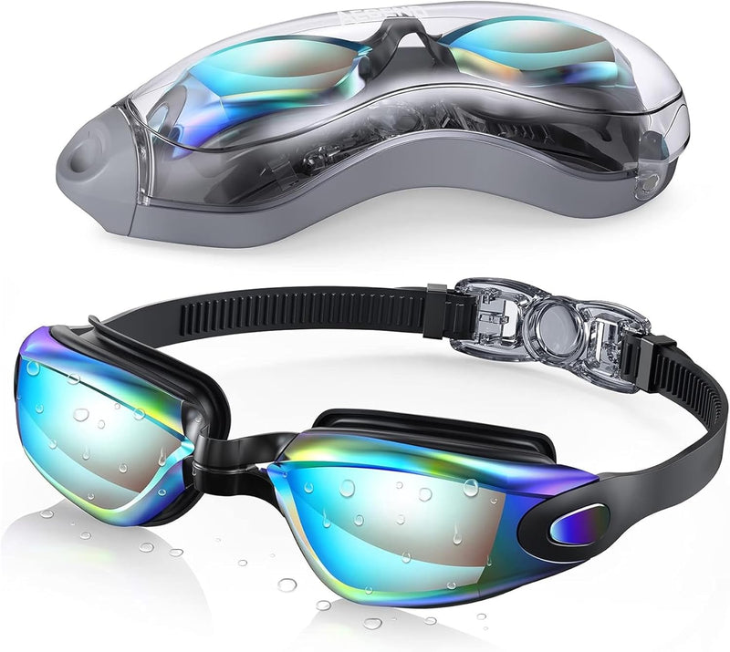 Sulfar Swim Goggles, Swimming Goggles No Leaking Adult Men Women Youth, Aqua