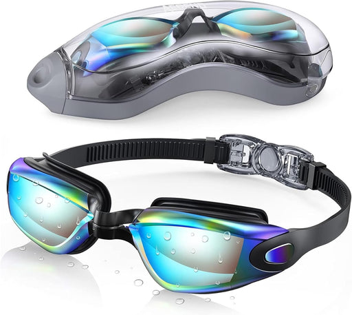 Sulfar Swim Goggles, Swimming Goggles No Leaking Adult Men Women Youth, Aqua