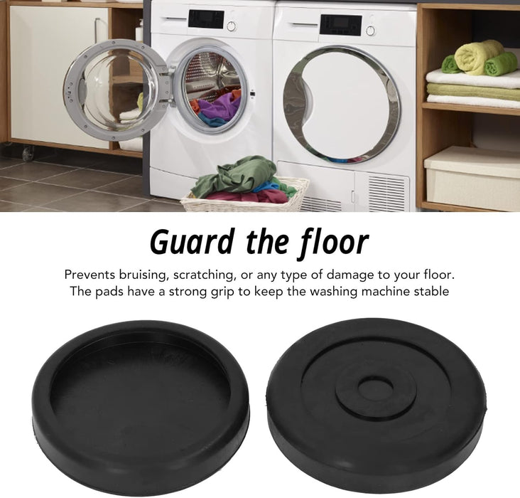 4 Pcs Washing Machine Foot Pad, Washer Anti Vibration Pads Antislip Rubber Washing Machine Feet Mats for Washer Dryer