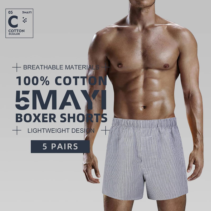 5Mayi Men's Boxers Boxers for Men Underwear Man Boxes Shorts Cotton Boxers
