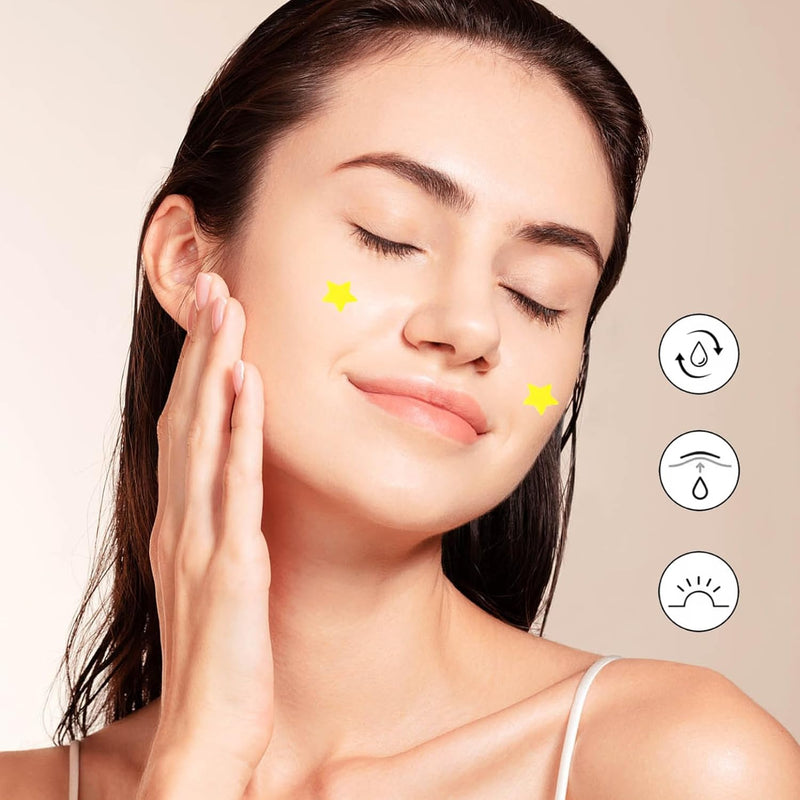 32Pcs Hydrocolloid Pimple,Cute Star Zit Covers Hydrocolloid Pad Sticky Spot,Star Pimple Patches Patches Absorb Fluid and Reduce Redness for Face And Skin