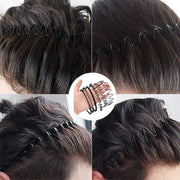 Shining Diva Fashion 6 Pcs Combo Hair Band for Men Boys Women Girls Kids Black Metal Hairband Headbands Sports Yoga Face Wash Facial Hair Accessories (15905HB)