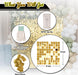 Kate Square Gold Shimmer Wall Sequin Panel Backdrop Birthday Wedding Background Decoration Wall(Pack of 12)
