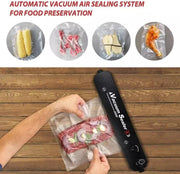 Portable Vacuum Sealer, Automatic Sealer for Food Storage, Easy to Use Compact Food Preservation Sealing Machine for Home & Kitchen