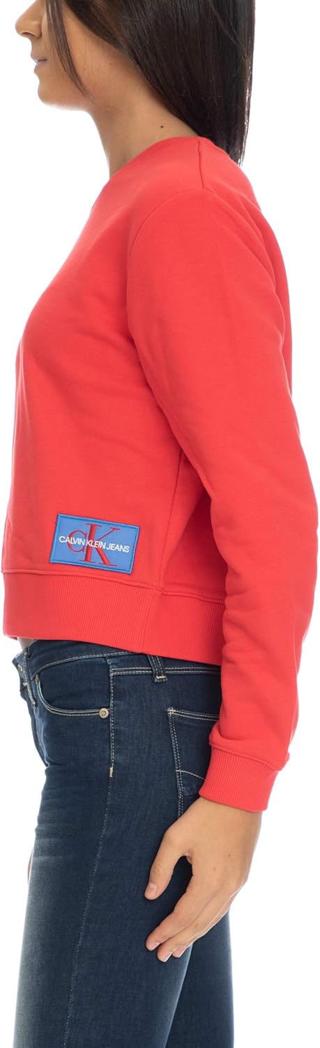 Women's J20J208047-Tomato Hoodies & Sweatshirts - Tomato