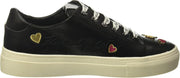 Paris Women's Cate Pins Sneaker, Black, 38 EU