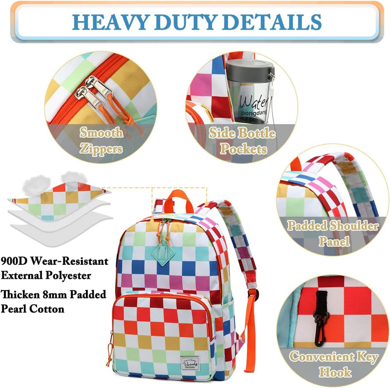 VASCHY Backpack for Women Men, Ultra Lightweight School Bag for Kids Teen Boys Girls, Casual Daypack Work, Travel