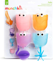 Munchkin Falls Bath Scoop & Pour Set , bath toy, bath activity fun, colorful toy to keep kids engaged, infant/baby/toddler/kids, 12 Months and above. Pack of 4