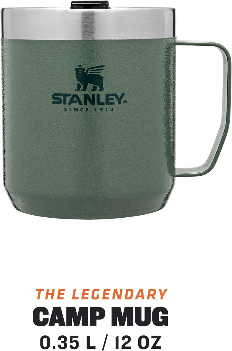 " Classic Legendary Camp Mug 0.35L / 12 OZ Hammertone Green - Vacuum insulated Tumbler Stainless steel camp mug BPA-free thermal cup Dishwasher safe Single server brewer compatible " - Hammertone Green