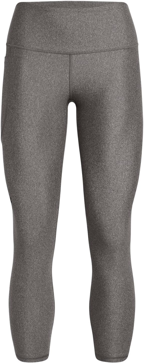 womens HG Armour HiRise Leg NS Compression Pants - (020) Charcoal Light Heather / / Black
