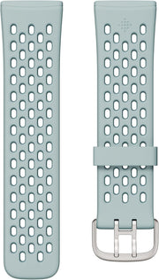 Official Versa 4 Sense 2 Sport Band (compatible with Versa 3 & Sense) - Sea Blue/Ocean Small