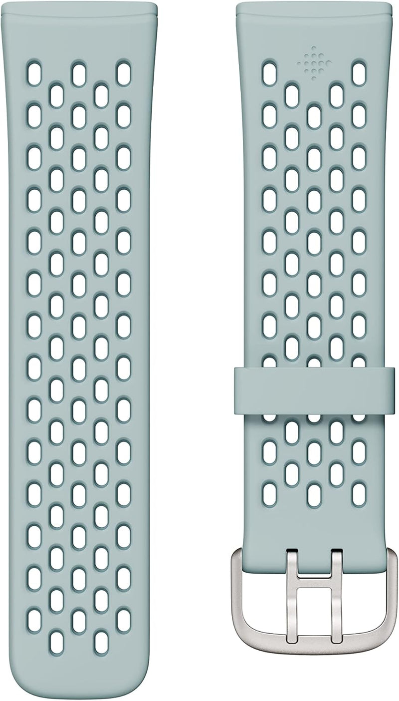 Official Versa 4 Sense 2 Sport Band (compatible with Versa 3 & Sense) - Sea Blue/Ocean Small