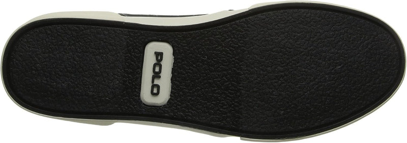 POLO RALPH LAUREN Faxon Low-Top Canvas Sneaker Polo Black Cream Canvas 12D US, 45 EU