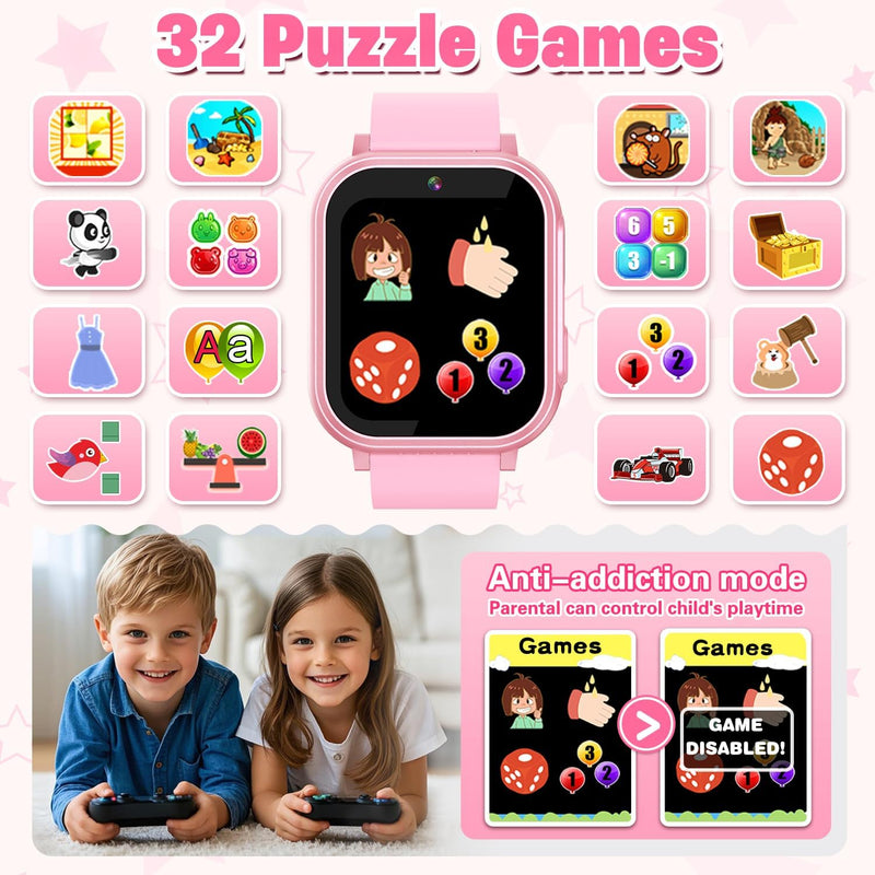 Vakzovy Smart Watch For Girls, Ages 6 7 8