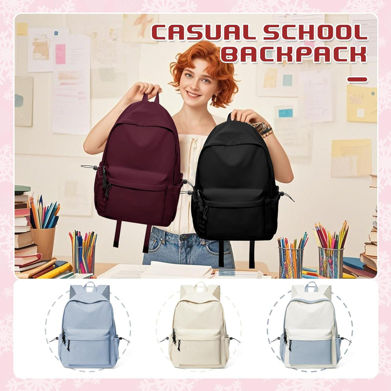 VECAVE Lightweight Casual Laptop Backpack Purse for Women,Travel Backpack with laptop compartment