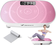 MERACH CV30 Pro Curved Vibration Plate Exercise Machine, Powerful & Quiet 400lbs Capacity, Whole Body Workout Equipment for Lymphatic Drainage, Shake Plate with Bluetooth & Auto ON/OFF for Home Gym - DP