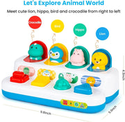 Baybee Baby Pop Up Toy Activity Animal Toys For Kids, Toys Learning Infant Sensory Push and Pop-Up Pals, Playing and Development Toys for Babies Toddlers 18 Months to 3 Years Boys Girls