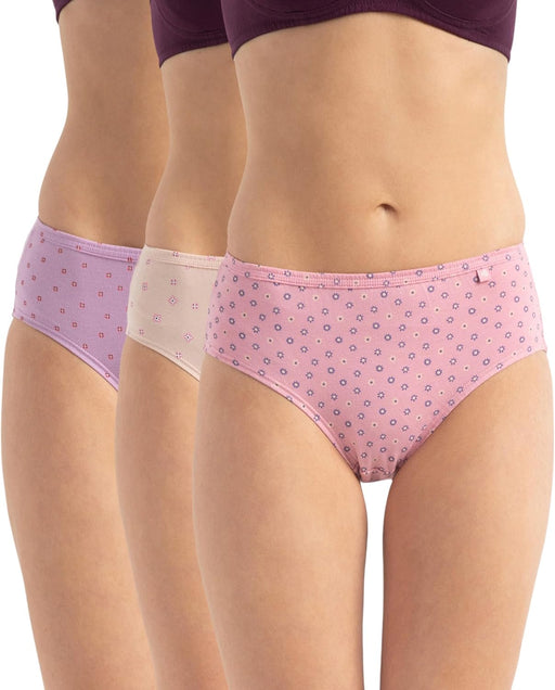 Women 1406 Panty (pack of 3) - Light Print Assorted