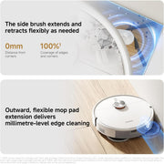Xiaomi Robot Vacuum S40 Pro 15,000Pa Suction, Dual-Extending Arms, LDS Navigation, Smart Carpet Detection, App Control (S20+ Upgraded)
