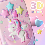 Pencil Case for Girls,Cute Unicorn Stationary Set for Kids,3D EVA School Large Capacity Pencil Pen Box with Compartment,School Supplies, Back to School Gifts for Kids,Pink (Unicorn 1) - Unicorn 1