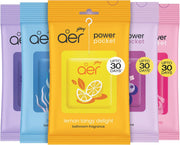Godrej aer Power Pocket Air Freshener- Bathroom And Toilet Lasts Up To 30 Days Assorted Pack Of 5 (50G), Multicolour, 40017848 - Floral 10 g (Pack of 5)