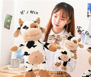 COOLBABY cow plush toy,16 inch stuffed animal throw plushie pillow doll,soft fluffy friend hugging cushion-present for every age and occasion