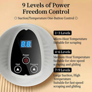 Vacuvia for Cellulite Machine with LED Light & Vibration, 9 Adjustable Suction Levels for Arms, Legs, Abdomen & Back, Rechargeable Handheld Body Massager for Skin Firming & Deep Relaxation