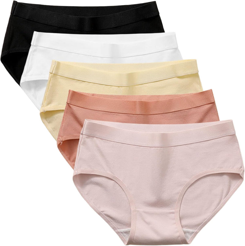 Dress Cici Cotton Panties Underwear for Women 5-Pack (5 PCS)