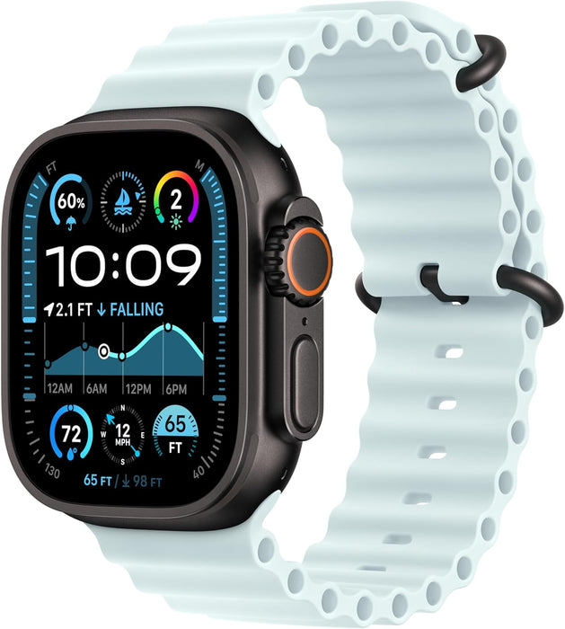 Apple Watch Band - Ocean Band - 49mm - Ice Blue - One Size