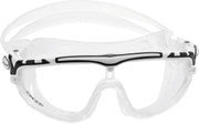 Cressi Skylight Swim Goggles - 180 Degrees View Anti Fog - Clear White/Black