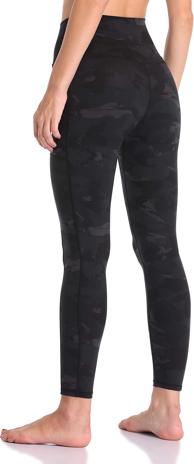 Colorfulkoala Women's High Waisted Tummy Control Workout Leggings 7/8 Length Yoga Pants with Pockets