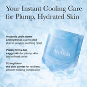 PDRN Blue Collagen Hydrogel Face Mask with Glacial Water for Cooling & Hydration, Skin Soothing & Firm-Looking Care, Korean Skincare, 35 g x 4 ea
