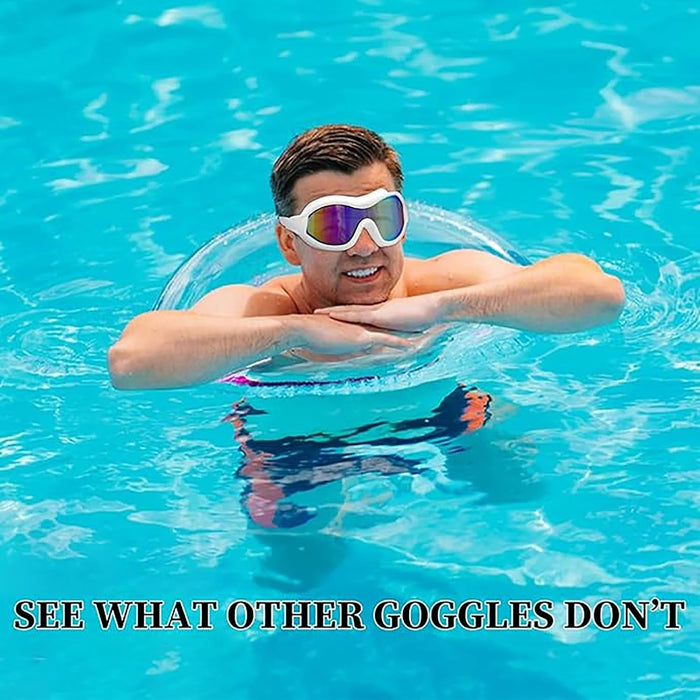 Joyzzz Swim Goggles, Swimming Goggles with Nose Cover, Womens Swim Goggles with Anti Fog No Leak Design, Swim Goggles Adult with Premium PC Material, Swim Goggles for Unisex Adult, Women and Men