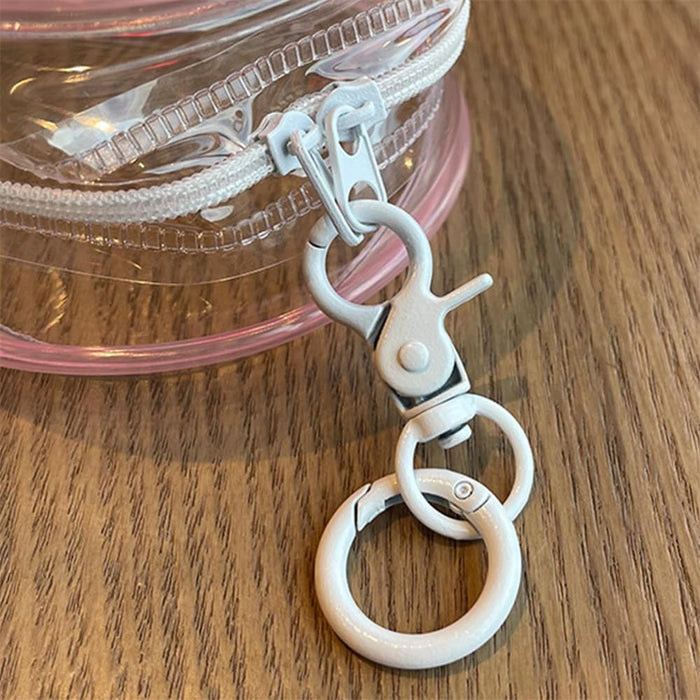 AZONEE Clear Bag Keychain for LABUBU Plush Doll, Hanging Display Case, Protective PVC Storage Box, Clear Case for Labubu, Protective Case for Labubu