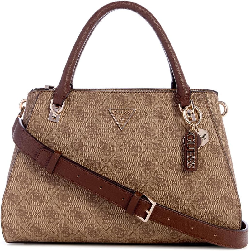Womens Noelle Luxury Satchel Handbag - Latte